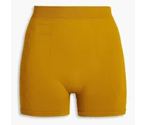 Stretch-knit shorts - Yellow