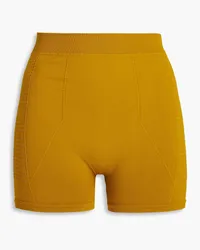 Rick Owens Stretch-knit shorts - Yellow Yellow