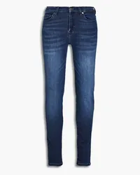 7 for all mankind Faded mid-rise skinny jeans - Blue Blue