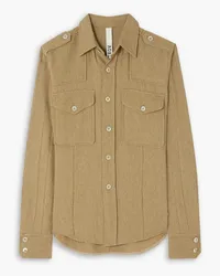 Petar Petrov Lacole wool and linen-blend shirt - Neutral Neutral