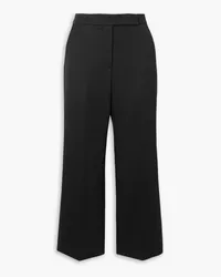 Tory Burch Wool-twill straight-leg pants - Black Black