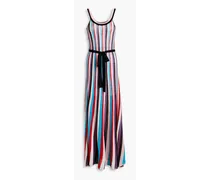 Malaga metallic striped knitted maxi dress - Multicolor