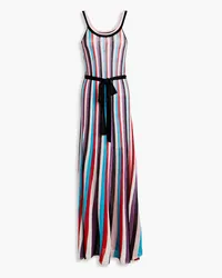 Rebecca Vallance Malaga metallic striped knitted maxi dress - Multicolor Multicolor