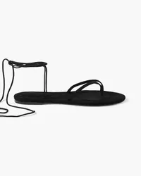 Porte & Paire Suede sandals - Black Black