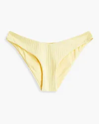 Melissa Odabash Ribbed low-rise bikini briefs - Yellow Yellow