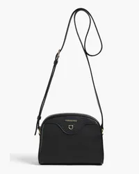 Ferragamo Pebbled-leather shoulder bag - Black Black