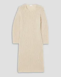 By Malene Birger Velira brushed ribbed mohair-blend midi dress - White White