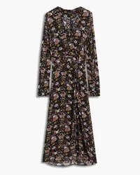 Rag & Bone Amber floral-print crepe de chine midi dress - Multicolor Multicolor