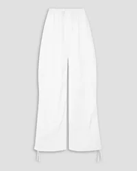 Ferragamo Organza wide-leg cargo pants - White White