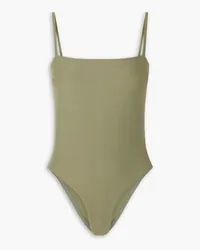 Matteau Petite Square stretch-REPREVE swimsuit - Green Green