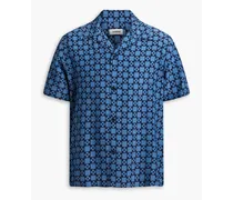 Printed woven shirt - Blue
