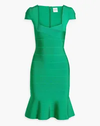 Hervé Léger Fluted bandage dress - Green Green