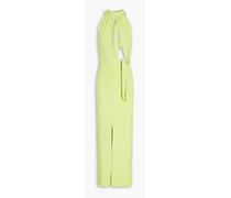 Merle ruched jersey midi dress - Green