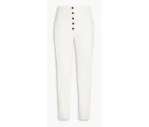 Philosophy Di Lorenzo Serafini Cotton-blend slim-leg pants - White White