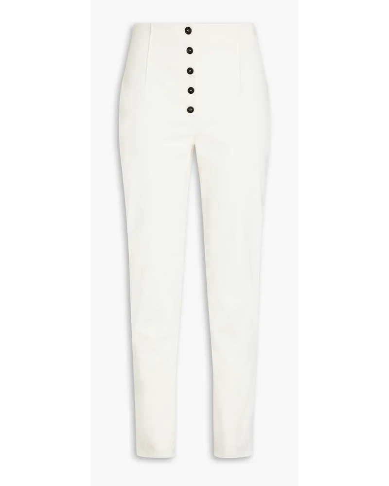 Philosophy Di Lorenzo Serafini Cotton-blend slim-leg pants - White White