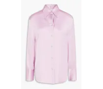 Silk-satin crepe shirt - Pink