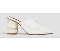 Suede mules - White