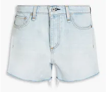 Dre frayed denim shorts - Blue