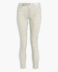 Rag & Bone Cate metallic coated mid-rise skinny jeans - White White