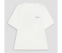 Printed jersey T-shirt - White