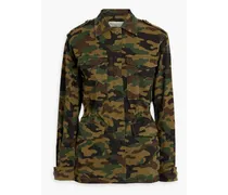 Wren camouflage-print cotton-blend twill jacket - Green
