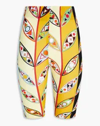 Emilio Pucci Printed stretch shorts - Yellow Yellow