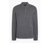 Cashmere polo sweater - Gray