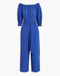 Joie Josepha cropped linen wide-leg jumpsuit - Blue Blue