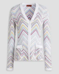 Missoni Sequined crochet-knit cardigan - White White