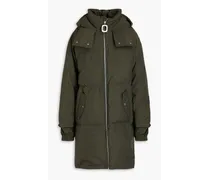Quilted shell hooded parka - Green