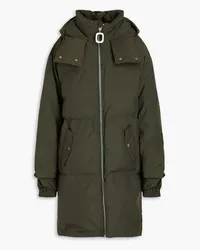 J.W.Anderson Quilted shell hooded parka - Green Green