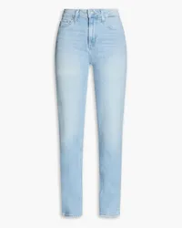 Paige Sarah faded high-rise slim-leg jeans - Blue Blue