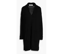 Wool and cashmere-blend dress - Black