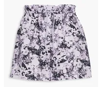 Camille printed organic cotton shorts - Purple