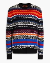 Missoni Jacquard-knit wool-blend sweater - Black Black