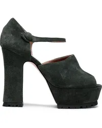 RED Valentino Suede platform sandals - Green Green