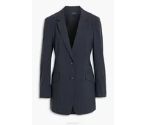 Charles pinstriped wool-blend blazer - Blue