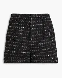 IRO Metallic tweed shorts - Black Black