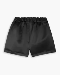 tibi Satin shorts - Black Black