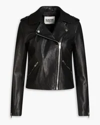 Claudie Pierlot Leather biker jacket - Black Black