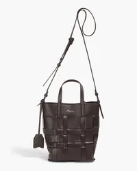 3.1 phillip lim Woven leather bucket bag - Brown Brown