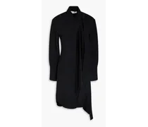 Cutout cady shirt dress - Black