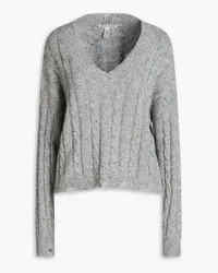 Autumn Cashmere Donegal cable-knit sweater - Gray Gray