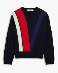 Valentino Garavani Striped wool and cashmere sweater - Blue Blue