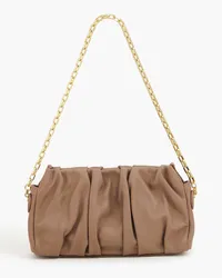 Elleme Vague gathered leather shoulder bag - Neutral Neutral