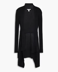 Autumn Cashmere Ribbed cashmere cardigan - Black Black