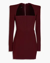 Alex Perry Benninson crepe mini dress - Burgundy Burgundy