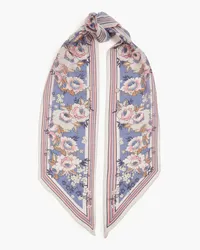 Zimmermann Floral-print cotton and silk-blend scarf - Pink - OneSize Pink