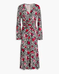 Diane von Furstenberg Marsha printed jersey midi dress - Red Red