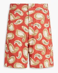 Jacquemus Pingo printed cotton-jersey shorts - Red Red